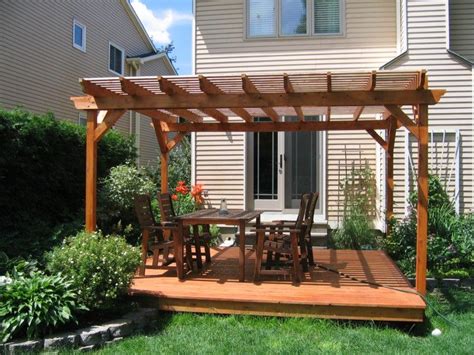 Pergola | Small backyard patio, Backyard patio, Deck with pergola