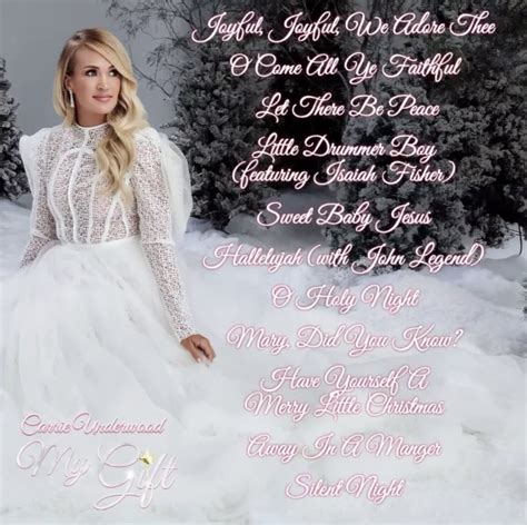 Carrie Underwood announces Christmas album tracks : CarrieUnderwood