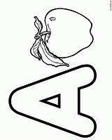 Letter A Coloring Pages For Preschoolers sketch template