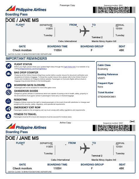 Air Ticket Booking Template Free Download - Printable Form, Templates ...