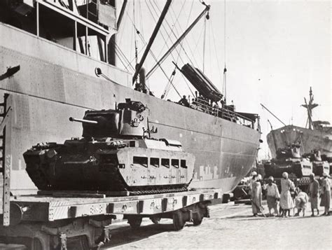 Egypt? British Tanks arriving to protect Suez Canal WWII WW2 Old Photo 1941 by NEWS SERVICE ...