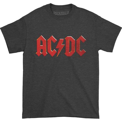 ACDC - AC/DC Men's Vintage Logo T-shirt Grey - Walmart.com - Walmart.com