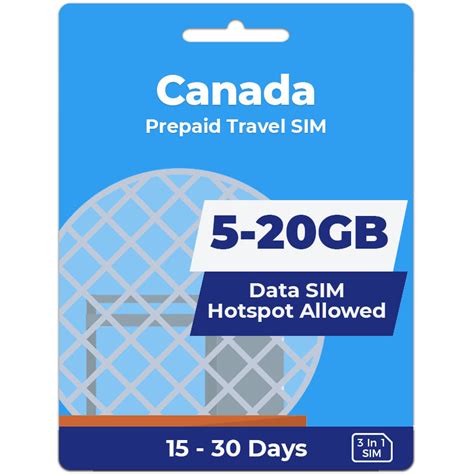 Canada Data SIM | 5GB-20GB Data