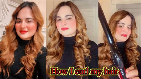 Hair curling tutorial | How I curl my hair - YouTube