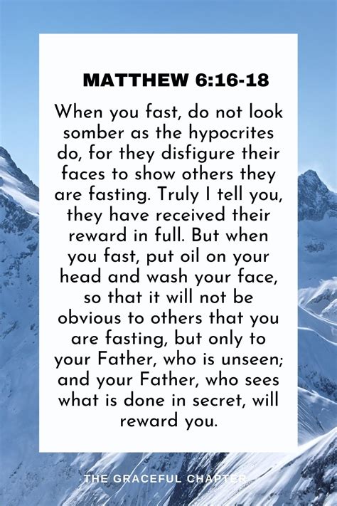 40 Bible Verses About Fasting - The Graceful Chapter