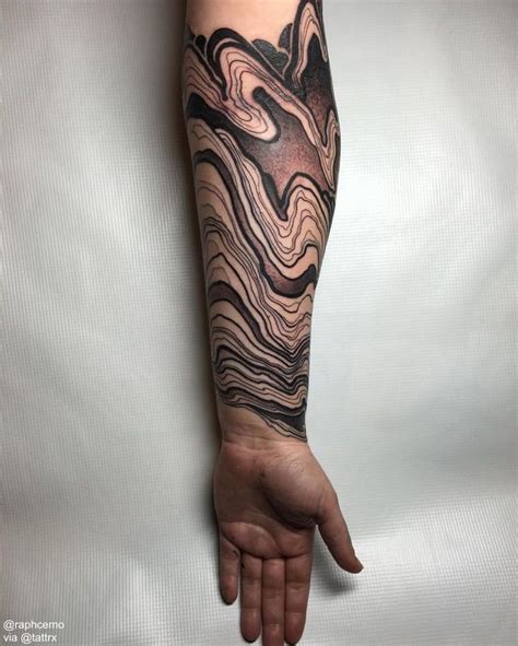 Amazing abstract tattoo in black on forearm | Sleeve tattoos, Body art tattoos, Tattoos