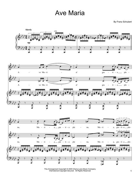 Franz Schubert - Ave Maria sheet music