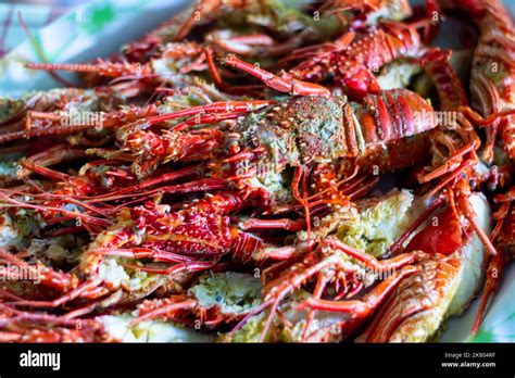 Spiny lobster buffet in Cagayan, Philippines Stock Photo - Alamy