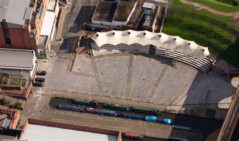 Castlefield Bowl outdoor events pavilion Manchester aerial photo | aerial photographs of Great ...