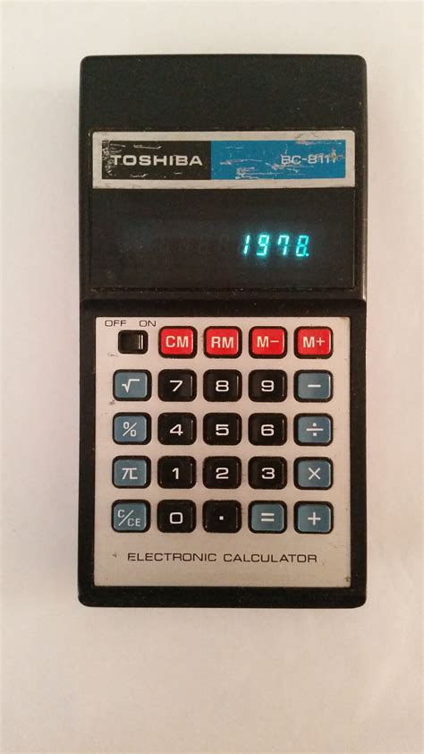 Toshiba calculator BC-8111 | Calculator, Old calculator, Pocket calculators