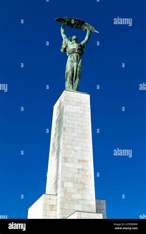 Liberty Statue on Gellert Hill, Budapest, Hungary Stock Photo - Alamy