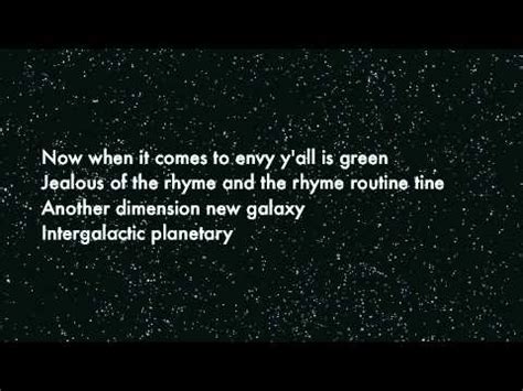 Intergalactic: Beastie Boys (Lyrics) - YouTube