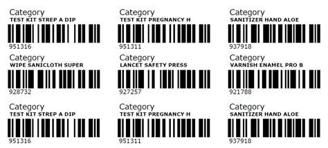 Barcode Label Template