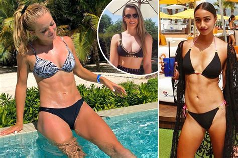 Britain’s female tennis stars show off beach bods in bikinis as they ...