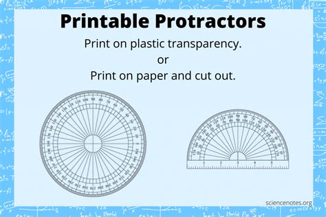 Printable Protractors