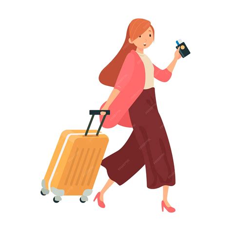 Premium Vector | Female traveller flat icon colored vector element from airport collection ...