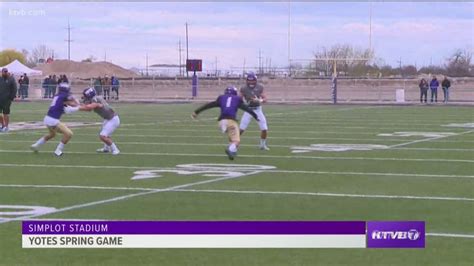 The College of Idaho Yotes starts their spring game with a loaded ...