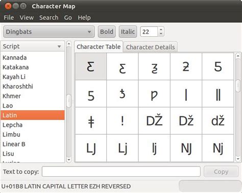 Ubuntu Character Map | This is a screen shot of the Ubuntu c… | Kevin Byrom | Flickr