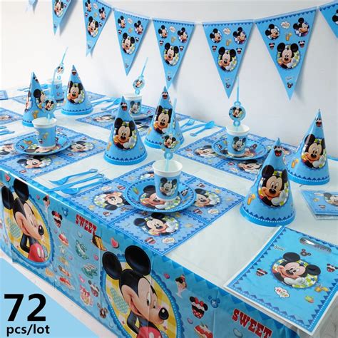 Mickey Mouse Baby Shower Party Supplies - Mickey and Minnie Mouse Party ...