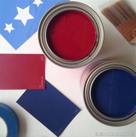 DIY Painted American Flag - Emily A. Clark