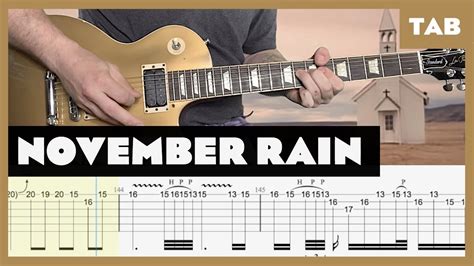 November Rain Guns N' Roses Cover | Guitar Tab | Lesson | Tutorial - Mr. Tabs