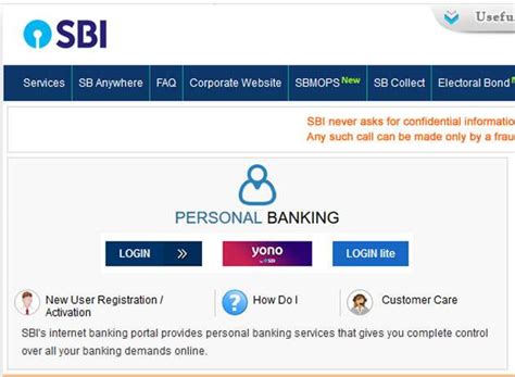 STATE BANK OF INDIA : How to register for SBI net banking online in ...