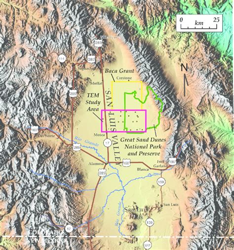 San Luis Valley Map