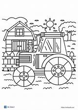 19 Free Printable farm coloring Pages PDF  ESL Vault sketch template