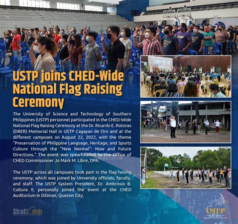 USTP Joins CHED-Wide National Flag Raising Ceremony - University of Science and Technology of ...