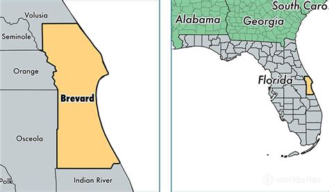 Brevard County, Florida / Map of Brevard County, FL / Where is Brevard County?