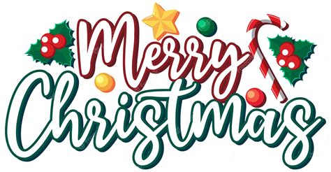 Premium Vector | Merry Christmas lettering design on white background