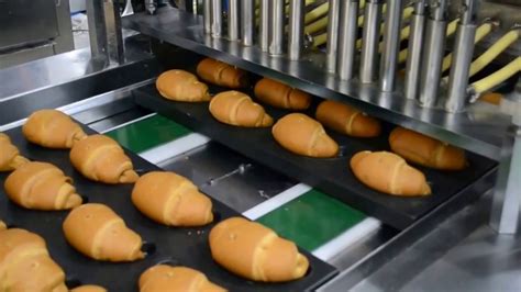 Croissant Production Line, Automatic Croissant Prodcution Line, French Bread Making Machine ...