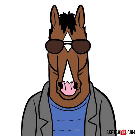 A Guide to Drawing BoJack Horseman's Face in Sunglasses