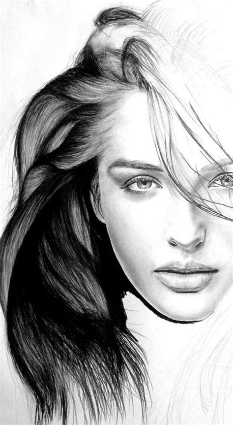 Pin by Sever'd Art on drawings( face's) | Female face drawing, Pencil portrait, Portrait