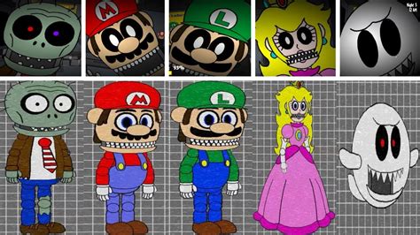 Five Nights at Mario's All Jumpscares / All Animatronics / Extras - YouTube