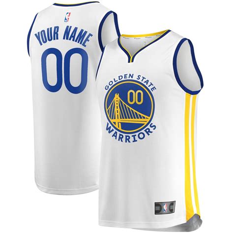 Fanatics Branded Golden State Warriors Youth White Fast Break Custom ...