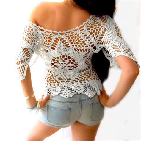 CROCHET Top. Crochet Lace Top. Lace Top. Boho Crochet Top. - Etsy