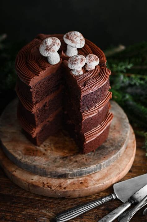 Woodland Chocolate Rum Cake - Two Cups Flour