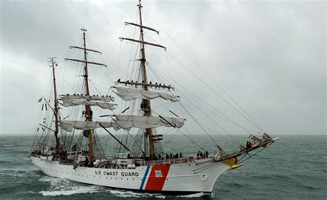 USCGC Eagle on her way to Portsmouth - Portsmouth Harbour Marine