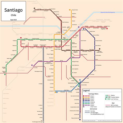 Metro Route Atlas - Santiago, Santiago, Chile