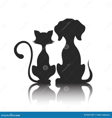 Dog And Cat Silhouette Svg