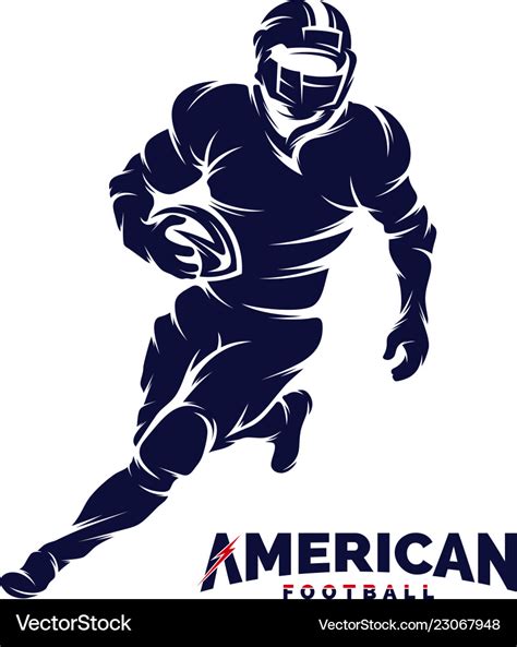 American Football Player Silhouette