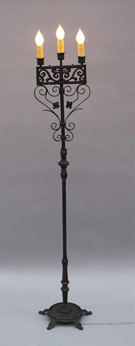 Wrought Iron Floor Lamp Vintage - Flooring Images