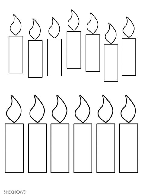 Print These 17 Craft Templates for Kids for Hours & Hours of Fun | Birthday candle template ...