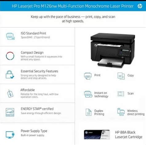 Hp Laserjet Pro Mfp M126nw Printer at Rs 19950/piece | HP Laser Printer ...