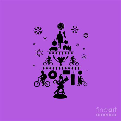 Stranger Things Christmas Tree Silhouette Digital Art by Louis L Sullivan | Fine Art America