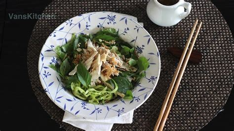 Van's Kitchen: Zucchini noodle chicken salad