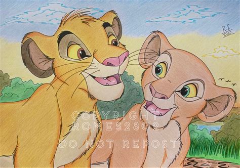 TLK: Simba and Nala (2022 redraw) in 2022 | Simba and nala, Family drawing, Disney fan art