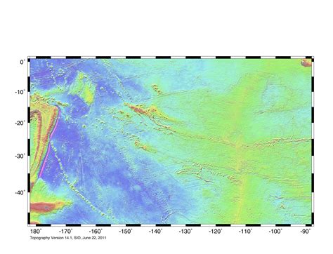 Satellite Geodesy, IGPP, SIO, UCSD | Global Topography | Measured and estimated seafloor topography