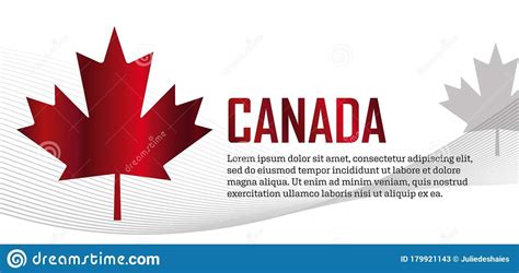 Canada Country Emblem Vertical Banner Stock Vector - Illustration of icon, header: 179921143 ...